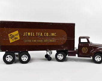 1954 Jewel Tea Co. Tonka LKW und Anhänger, Pressed Steel
