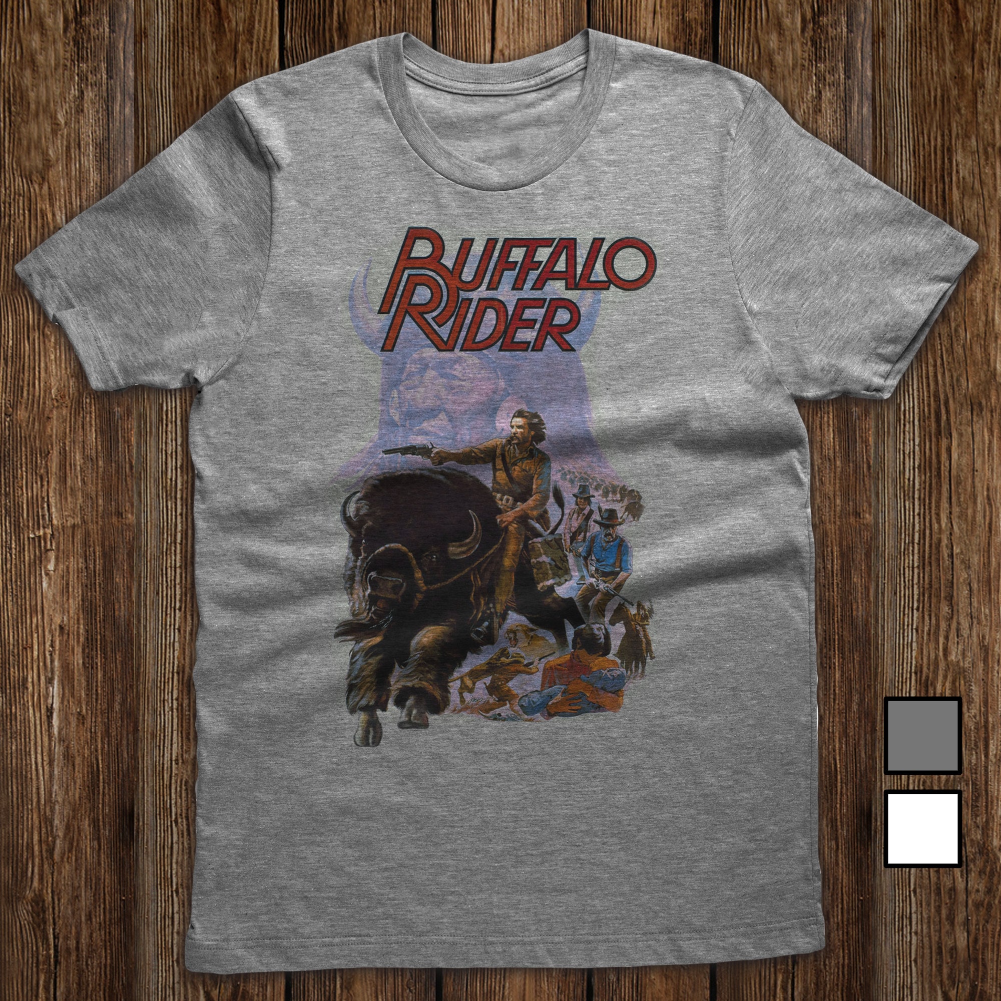 Buffalo Rider - Vintage Movie Poster Shirt - Etsy