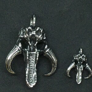 Stainless Steel Mythosaur Skull Pendant (large) - Etsy