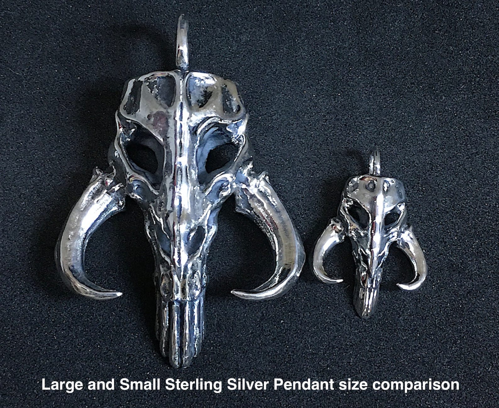 Large (original Size) Mythosaur Skull Pendant in Sterling Silver. (this ...