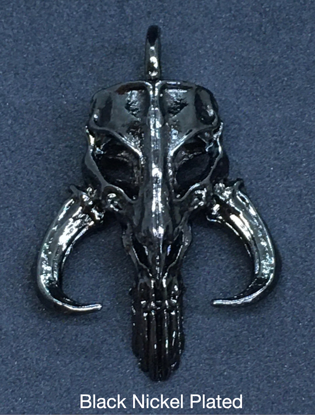 Mandalorian Mythosaur Skull Pendant: Black Nickel Plated - Etsy
