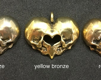 Heart Skulls pendant