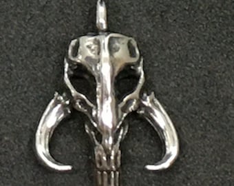 Stainless steel small Mythosaur skull pendant