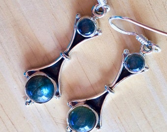 LABRADORITE  Luminescent  EARRINGS