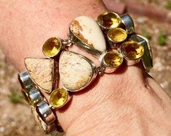 Carmel JASPER and CITRENE Link BRACELET