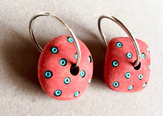 ROUND and SQUARE EARRINGS Designer Made - image 9