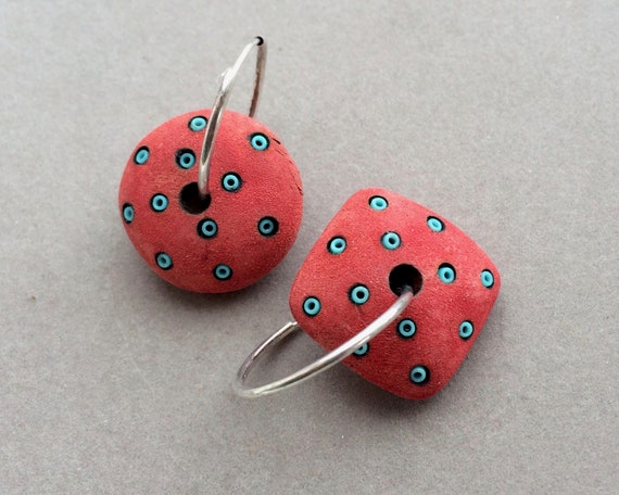 ROUND and SQUARE EARRINGS Designer Made - image 7