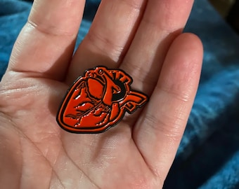 Heart pin