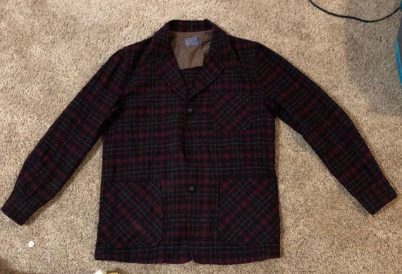 Pendleton Vintage 1960s Wool Shirt Jacket Blazer M