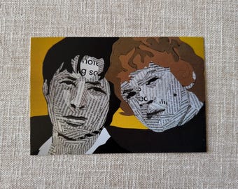 Heated Rivalry actors collage Post card size print (Hudson Williams and Connor Storrie)