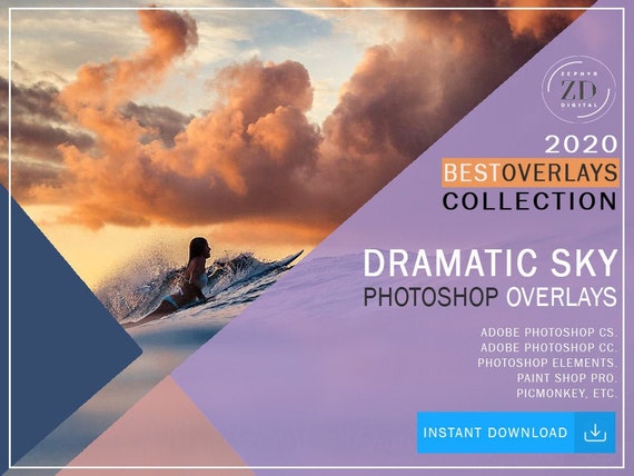 1 Himmel Und Wolken Photoshop Overlays Professionelle Etsy