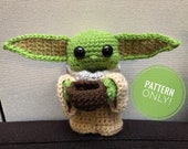 The Child (Baby Yoda) Amigurumi Pattern CROCHET PATTERN ONLY From The Mandalorian on Disney Star Wars doll