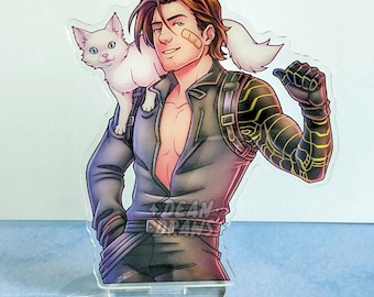 Bucky Acrylic Standee: Clear Double-Sided Character Figure (5 Inch)