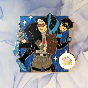 Nightwing Red Hood Cake Pin