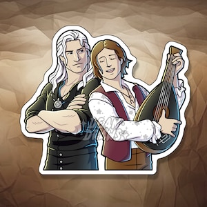 Geralt/Jaskier Ballad sticker