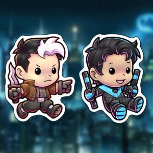 Nightwing Red Hood stickers