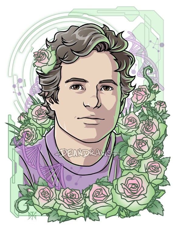 Bruce Banner Portrait Etsy