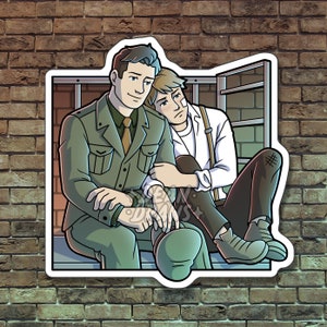Bucky/Steve Farewell sticker
