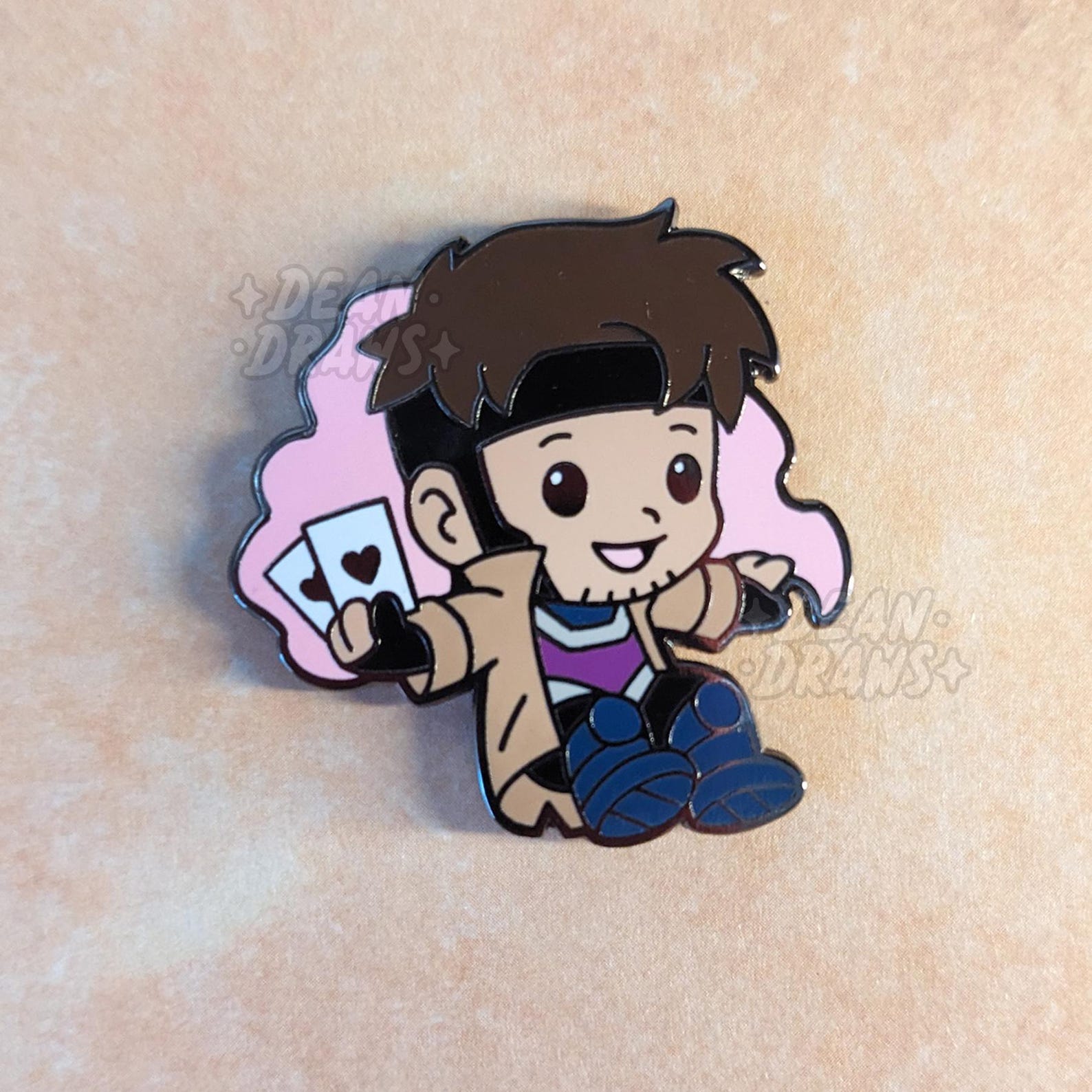 Gambit Chibi Pin - Etsy