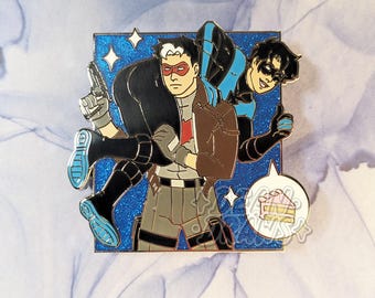Nightwing and Red Hood Cake pin