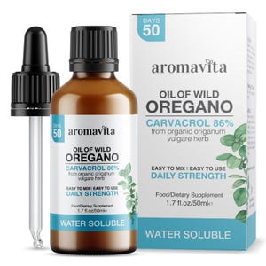 Organic Water Soluble Wild Oregano Oil: Vegan & Chemical-Free 50ml