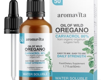 Organic Water Soluble Wild Oregano Oil: Vegan & Chemical-Free 50ml