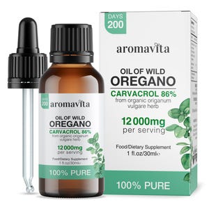 Organic Wild Oregano Essential Oil  Greek Origin, Extra Strength Drops