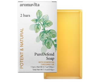 Oregano Oil Soap: Natural Cleansing Bar, Vegan Friendly (2 Bars)