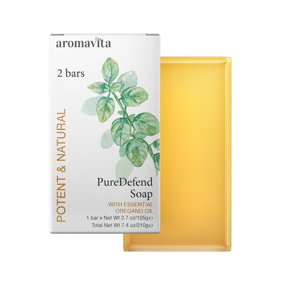 Oregano Oil Soap: Natural Cleansing Bar, Vegan Friendly (2 Bars)