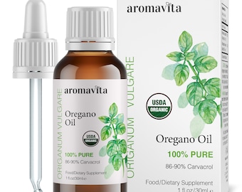 Reines ätherisches Öl aus Oregano | Reines unverdünntes, hochpotentes griechisches Oreganoöl | über 86 % Carvarol | Nahrungsergänzungsmittel