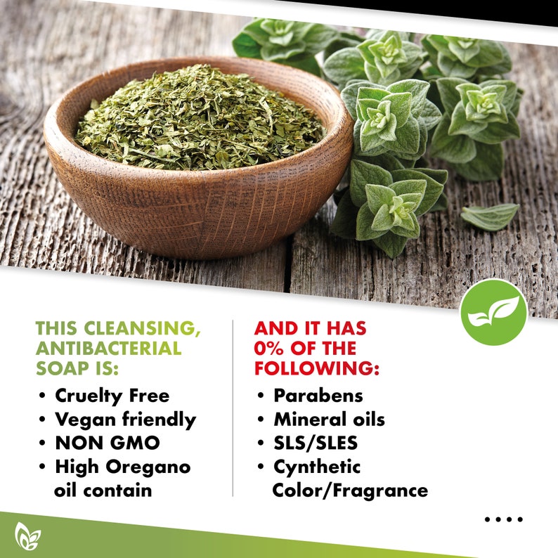 Antibacterial Oregano Oil Soap Natural Soap For Athletes Etsy