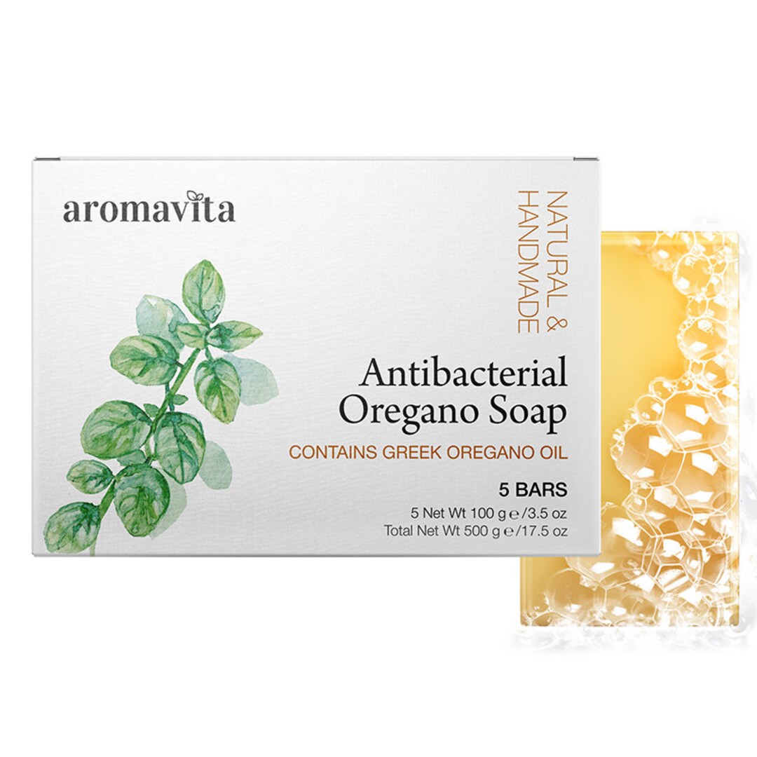 5 Bars Oregano Oil Soap Natural Antibacterial Soap for Etsy