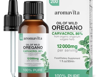 Pure biologische etherische olie van wilde oregano: onverdund, hoge potentie - 30 ml