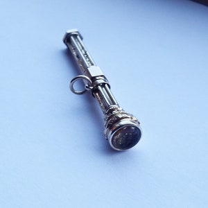 Chatelaine Pencil, 9 K gold, Propelling Pencil, Retractable Pencil, Original Antique Pendant,