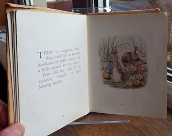 The Tale of Benjamin Bunny, printed after 1917 Early Edition, Beatrix Potter, Childrens Book