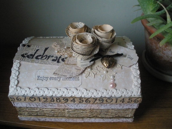Wedding Keepsake Box Wedding Memory Box Wedding Card Box Etsy