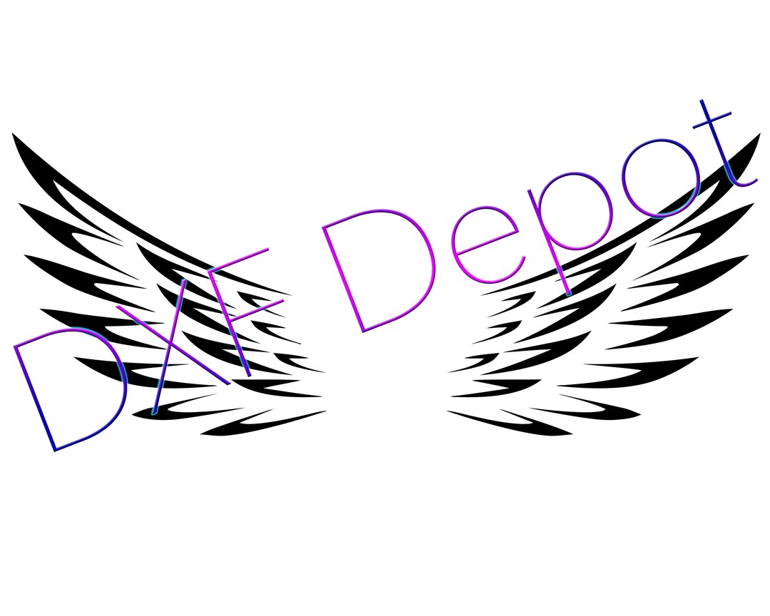 Wings DXF Vector Art Clip Art Png AI Jpeg Pdf Silhouette Angel Wings ...
