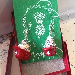 The original Philly Ice cream helmet earrings