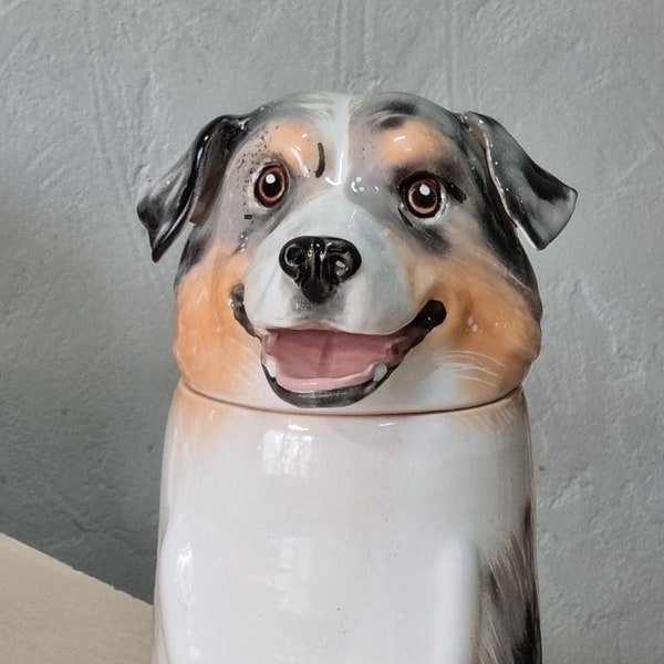 Custom Portrait Pet Urn for Ashes, Personalized Dog Pottery Container with Lid, Cat Storage Canister, Pet Loss Gift