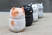 Cat Cookie Jar White Black Gray Canisters, Pottery Jar With Lid, Kitty Decor Kitchen Utensils Storage Sugar Bowl 