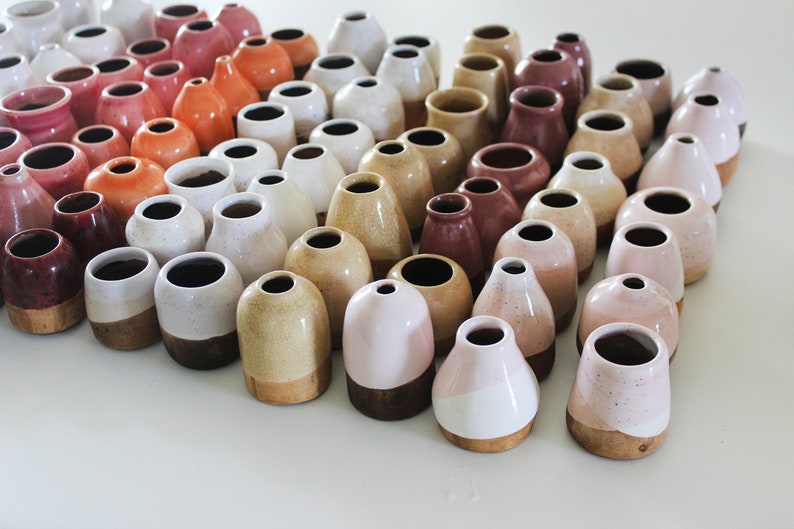 Miniature Pottery Vase Party Favors for Guests in Bulk Etsy