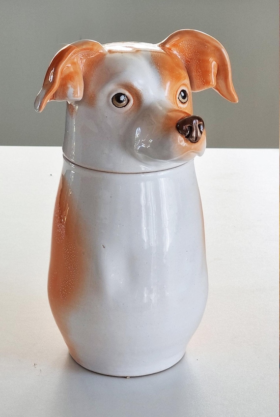 Personalized Cookie Jar With Lid Dog and Cat Pottery Canister Custom Portrait Pet Food Container Cat Treats Storage Canister Etsy