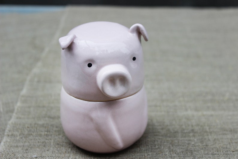 Wildlife Kitchen Canisters in Pig Form