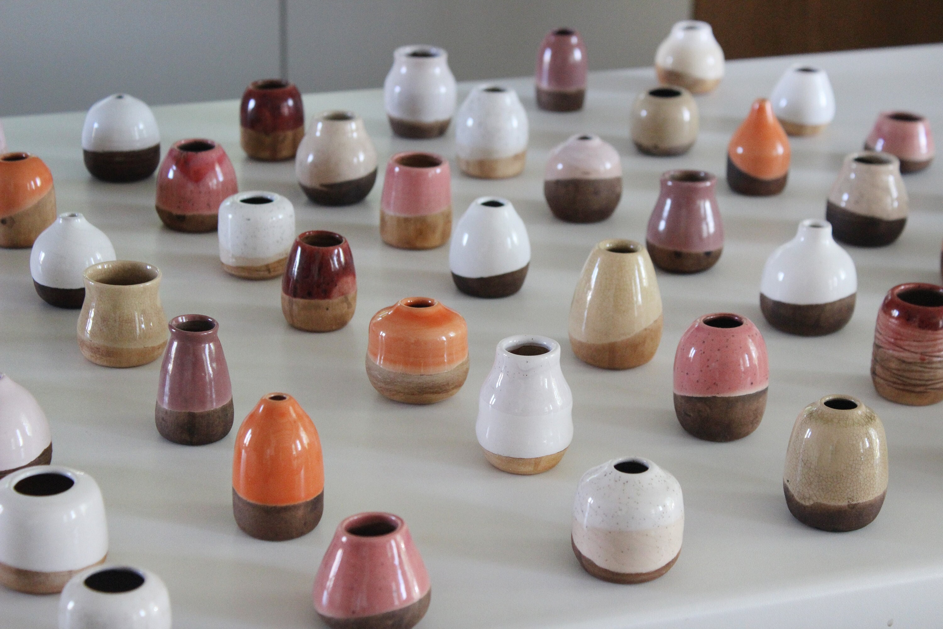 ミニチュア陶器花瓶セット（まとめ買い）｜ゲストへのパーソナライズ