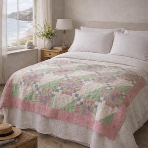 Patchwork Promenade Quilt pattern with templates (PDF) – British Heritage Home Décor