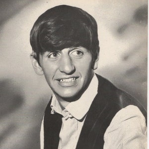 Original 1960s Ringo Starr The Beatles Werbepostkarte