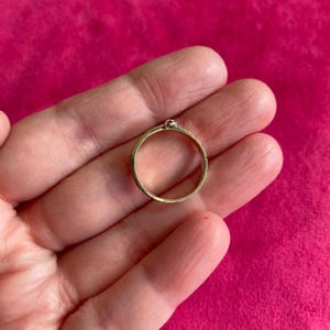 Original Victorian Antique 9ct Gold Engraved Mourning Ring in Form of a Belt Size L 1/2 6