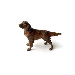 Charming Original 1900s English Red Setter Dog Cold Painted Austrian Vienna Bronze Gundog Figure