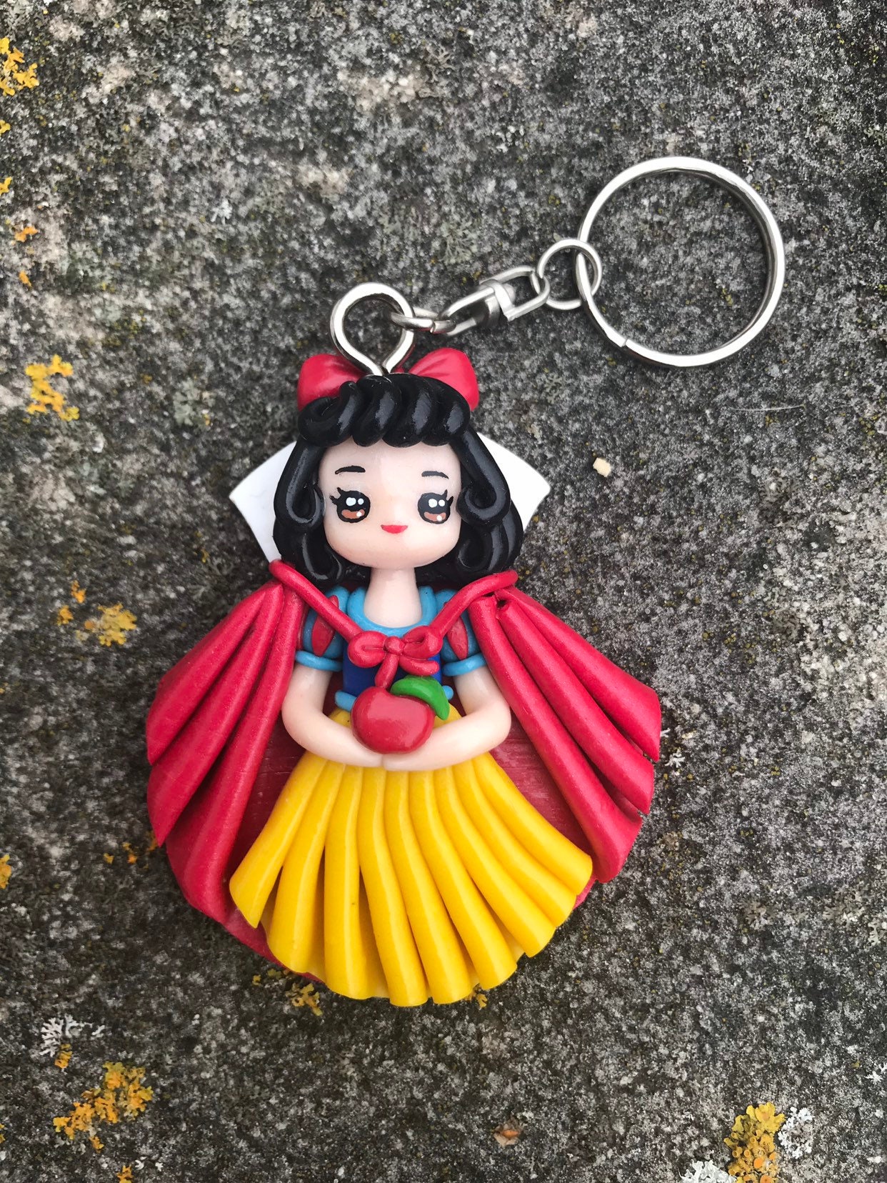 Kawaii keyring Snow White Fimo polymer