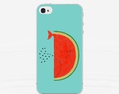 Phone Case Watermelon Whale - iPhone, Samsung Galaxy, Sony Xperia